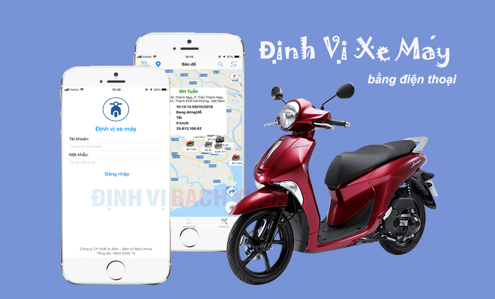 Định vị xe máy bằng điện thoại cách sử dụng định vị xe máy